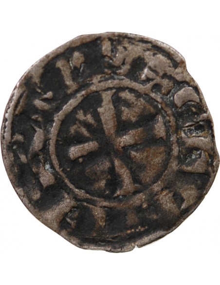 DUCHÉ DE BRETAGNE, GUY DE THOUARS - DENIER 1199 / 1201 NANTES