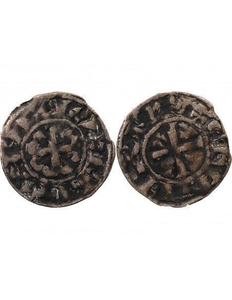 DUCHÉ DE BRETAGNE, GUY DE THOUARS - DENIER 1199 / 1201 NANTES