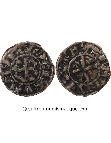 DUCHÉ DE BRETAGNE, GUY DE THOUARS - DENIER 1199 / 1201 NANTES