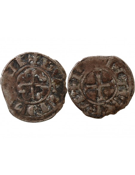 DUCHÉ DE BRETAGNE, GUY DE THOUARS - DENIER 1199 / 1201 NANTES