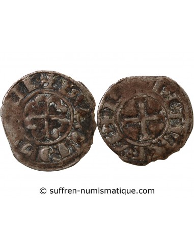 DUCHÉ DE BRETAGNE, GUY DE THOUARS - DENIER 1199 / 1201 NANTES