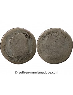 LOUIS XVI, CONSTITUTION - 15 SOLS  ARGENT 1791 I LIMOGES