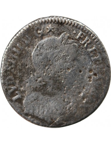 LOUIS XIV﻿ - 1/12 ECU A LA MÈCHE LONGUE 1654 B ROUEN