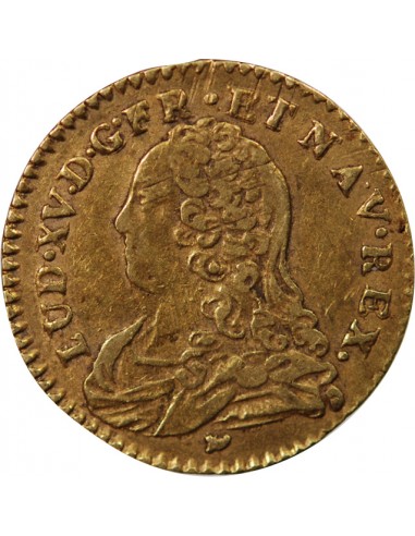 LOUIS XV ﻿- 1/2 LOUIS D'OR AUX LUNETTES 1731 I LIMOGES