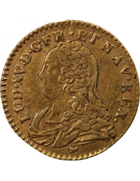 LOUIS XV ﻿- 1/2 LOUIS D'OR AUX LUNETTES 1731 I LIMOGES