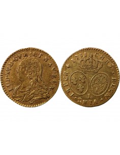 LOUIS XV ﻿- 1/2 LOUIS D'OR AUX LUNETTES 1731 I LIMOGES 2