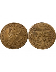 CHAMBRE DES COMPTES DU ROI, HENRI III – JETON LAITON 2