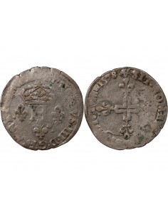 HENRI III - DOUBLE SOL PARISIS 1578 A PARIS 2