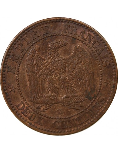 NAPOLEON III - 2 CENTIMES 1861 K BORDEAUX