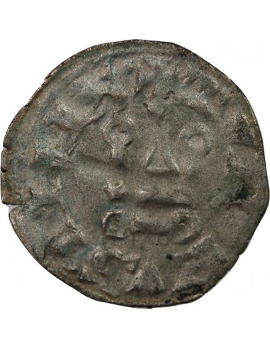 PHILIPPE III / IV - DENIER TOURNOIS à l'O rond 1280 / 1310