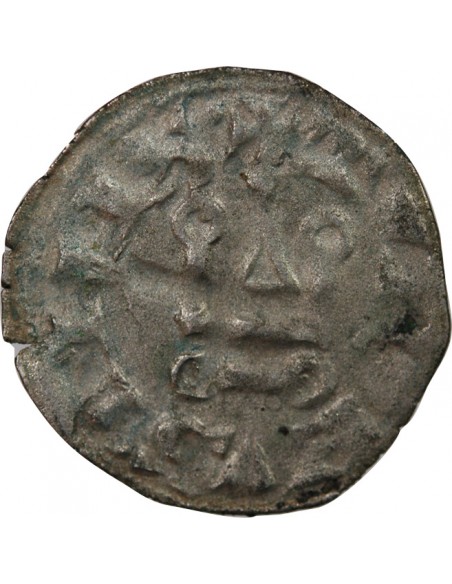 PHILIPPE III / IV - DENIER TOURNOIS à l'O rond 1280 / 1310