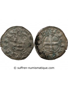 PHILIPPE III / IV - DENIER TOURNOIS à l'O rond 1280 / 1310