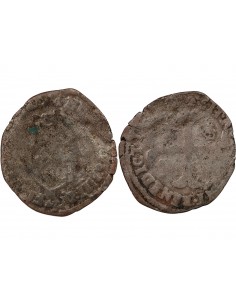 HENRI IV - DOUZAIN AUX DEUX H 1593-1596 N - MONTPELLIER 2