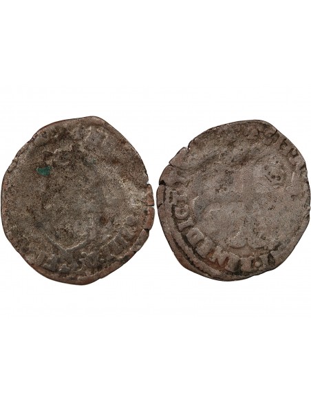 HENRI IV - DOUZAIN AUX DEUX H 1593-1596 N - MONTPELLIER