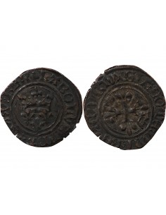 CHARLES VI﻿ LE FOU - GROS DIT "FLORETTE" 1380 /1422 MONTPELLIER 2