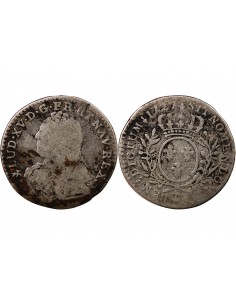 LOUIS XV - 1/10 ECU AUX BRANCHES D'OLIVIER 1727 T NANTES 2
