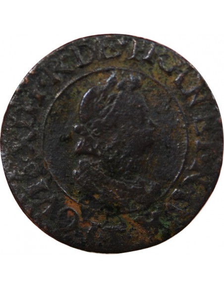 LOUIS XIII - DOUBLE TOURNOIS 1614 T NANTES