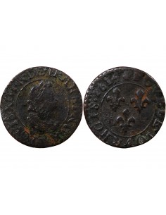 LOUIS XIII - DOUBLE TOURNOIS 1614 T NANTES 2