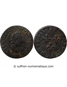 LOUIS XIII - DOUBLE TOURNOIS 1614 T NANTES