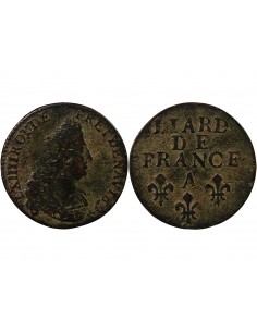 LOUIS XIV - LIARD AU BUSTE ÂGE 1694 A PARIS 2