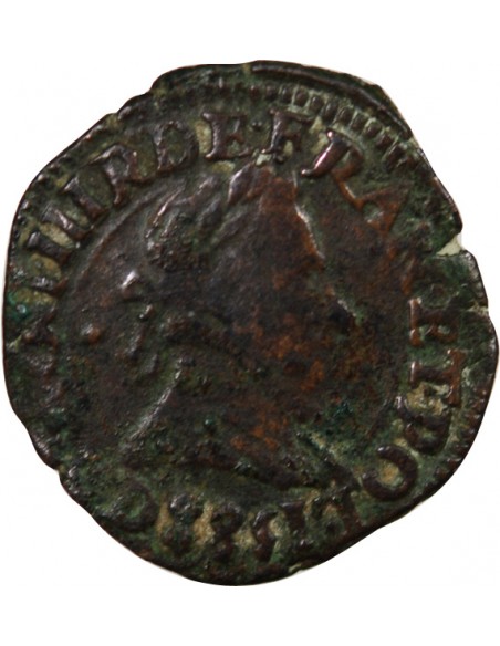HENRI III - DOUBLE TOURNOIS 1588 D LYON﻿