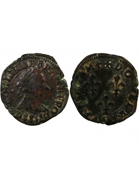 HENRI III - DOUBLE TOURNOIS 1588 D LYON﻿