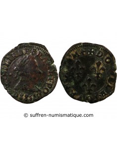 HENRI III - DOUBLE TOURNOIS 1588 D LYON﻿