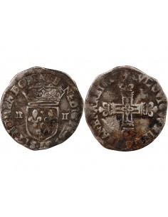 LOUIS XIII - 1/4 ECU ARGENT 1627 L BAYONNE 2