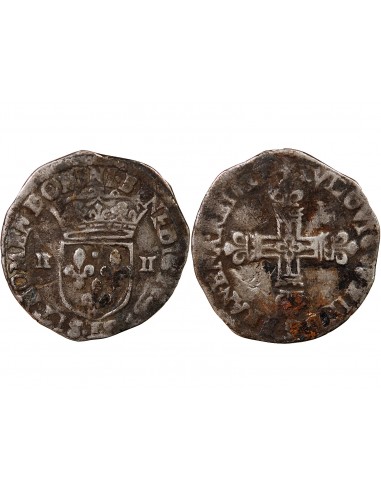 LOUIS XIII - 1/4 ECU ARGENT 1627 L BAYONNE