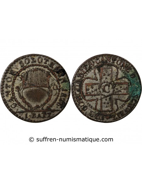 SUISSE, CANTON DE SOLEURE - 1 BATZEN 1826