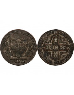 SUISSE, VAUD - 1 BATZ 1828 2