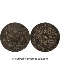SUISSE, VAUD - 1 BATZ 1828