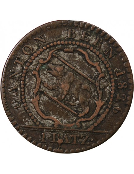 SUISSE, BERNE - 1 BATZEN 1826