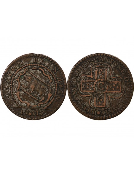 SUISSE, BERNE - 1 BATZEN 1826
