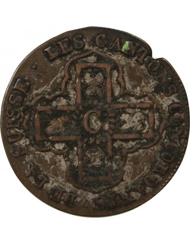 SUISSE, VAUD - 1 BATZ 1828