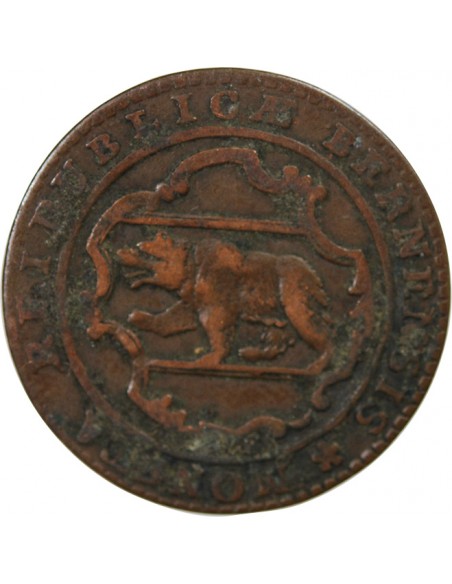 SUISSE, BERNE - 1/2 BATZEN 1798