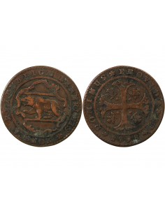 SUISSE, BERNE - 1/2 BATZEN 1798 2