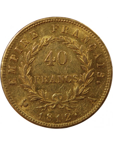 NAPOLEON Ier﻿ - 40 FRANCS OR 1812 A PARIS﻿