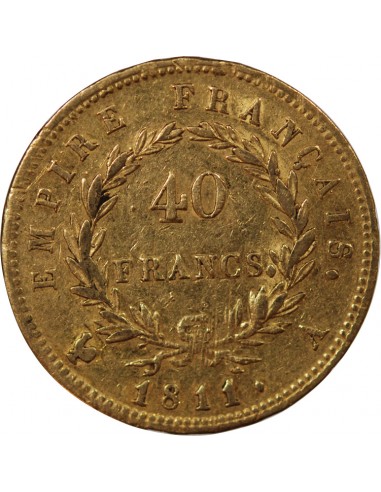 NAPOLEON Ier﻿ - 40 FRANCS OR 1811 A PARIS