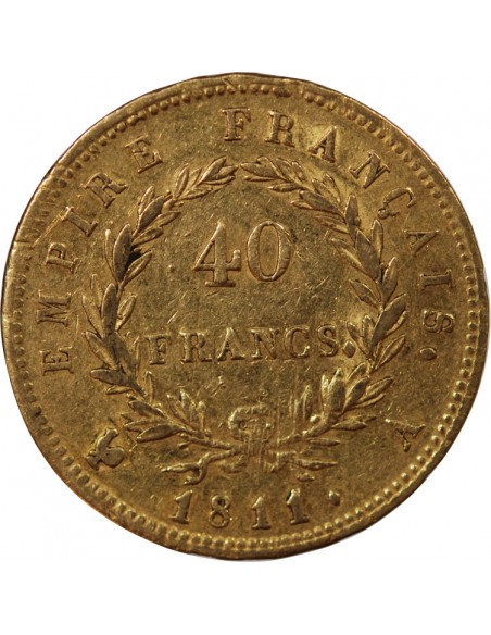 NAPOLEON Ier﻿ - 40 FRANCS OR 1811 A PARIS