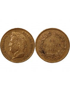 LOUIS PHILIPPE - 40 FRANCS OR 1831 A PARIS﻿ 2