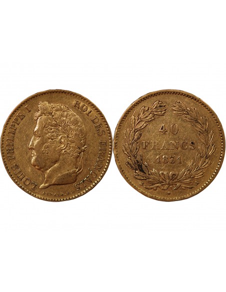 LOUIS PHILIPPE - 40 FRANCS OR 1831 A PARIS﻿