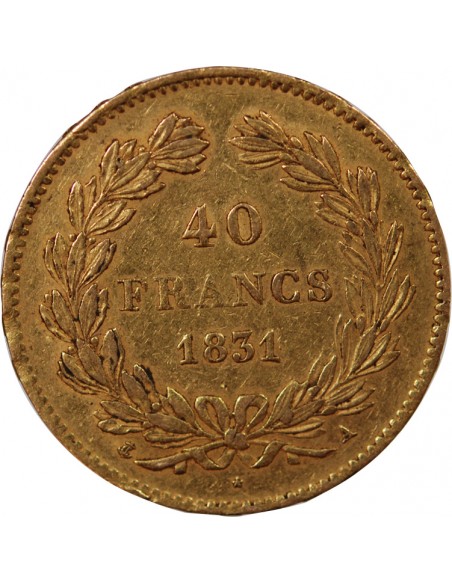 LOUIS PHILIPPE - 40 FRANCS OR 1831 A PARIS﻿