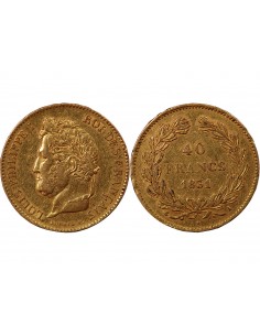 LOUIS PHILIPPE - 40 FRANCS OR 1831 A PARIS﻿ 2