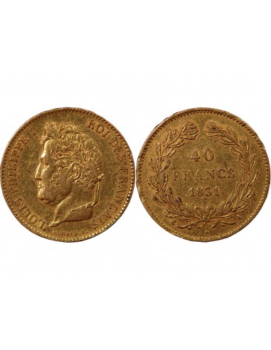LOUIS PHILIPPE - 40 FRANCS OR 1831 A PARIS﻿