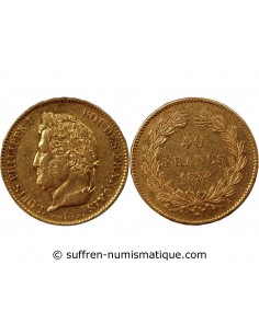 LOUIS PHILIPPE﻿ - 40 FRANCS OR 1834 A PARIS﻿