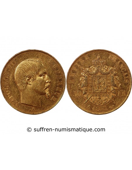 NAPOLEON III ﻿ - 50 FRANCS OR 1855 A PARIS﻿