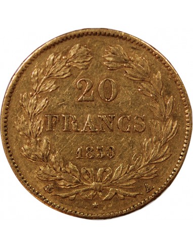 LOUIS PHILIPPE﻿ Ier - 20 FRANCS OR 1839 A PARIS﻿