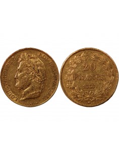 LOUIS PHILIPPE﻿ Ier - 20 FRANCS OR 1839 A PARIS﻿ 2
