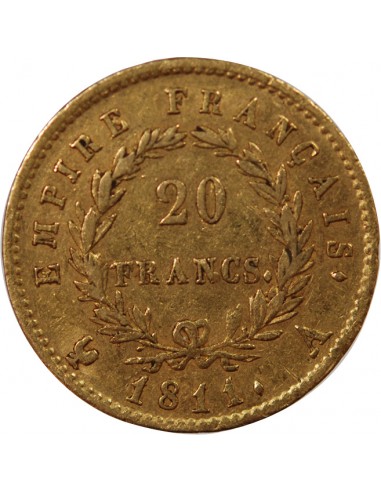 NAPOLEON Ier - 20 FRANCS OR 1811 A PARIS